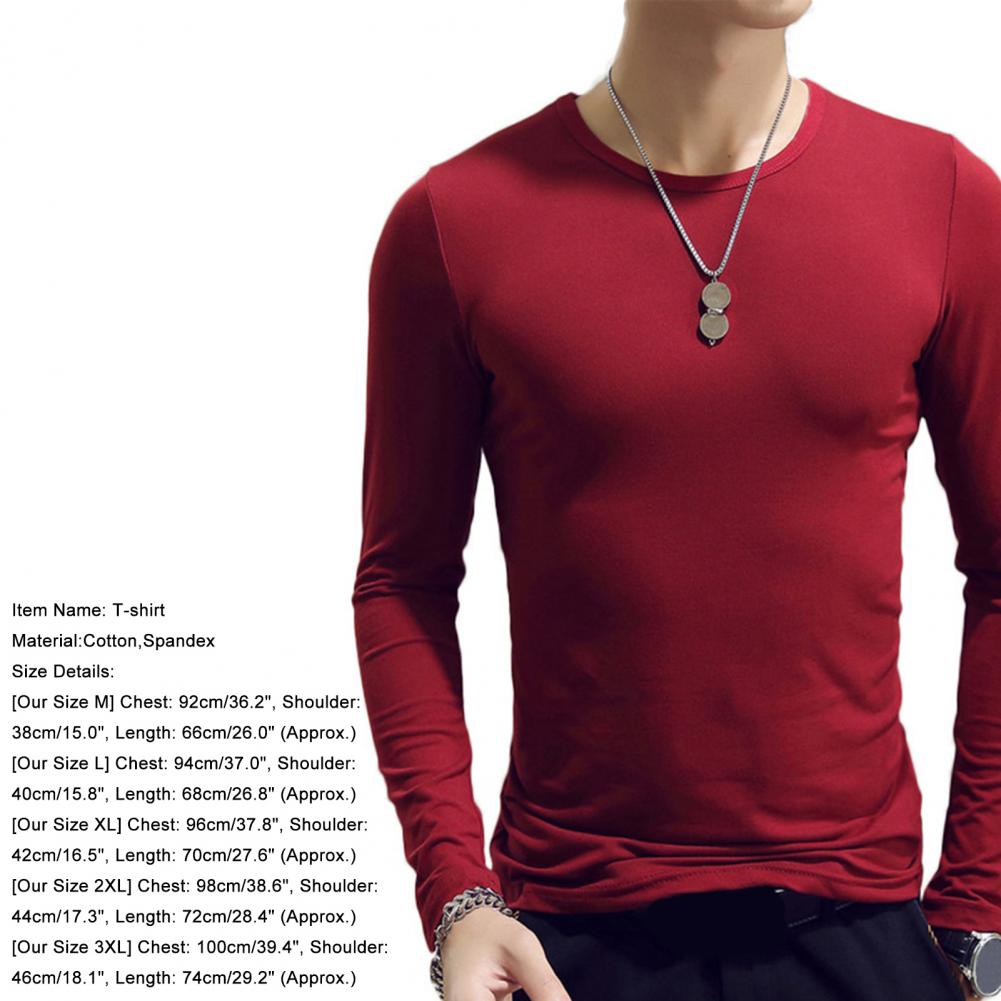 65% Dropshipping!Fashion Men's T-shirt Casual O-neck Long Sleeve Slim Outdoor Sports Top