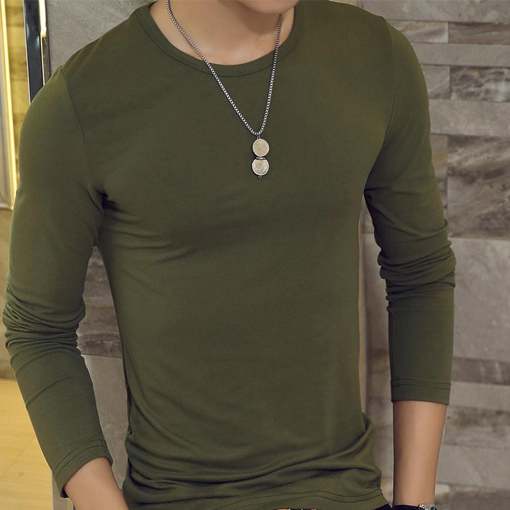 65% Dropshipping!Fashion Men's T-shirt Casual O-neck Long Sleeve Slim Outdoor Sports Top