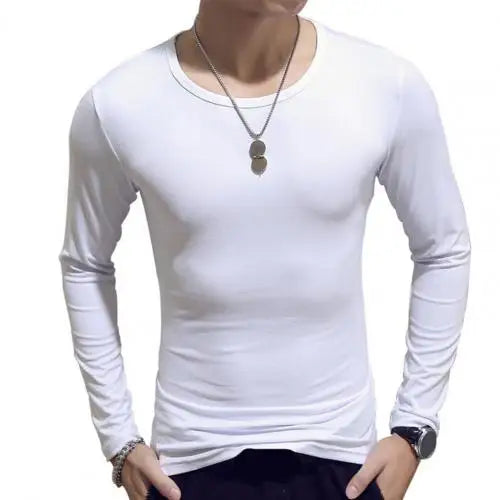 65% Dropshipping!Fashion Men's T-shirt Casual O-neck Long Sleeve Slim Outdoor Sports Top