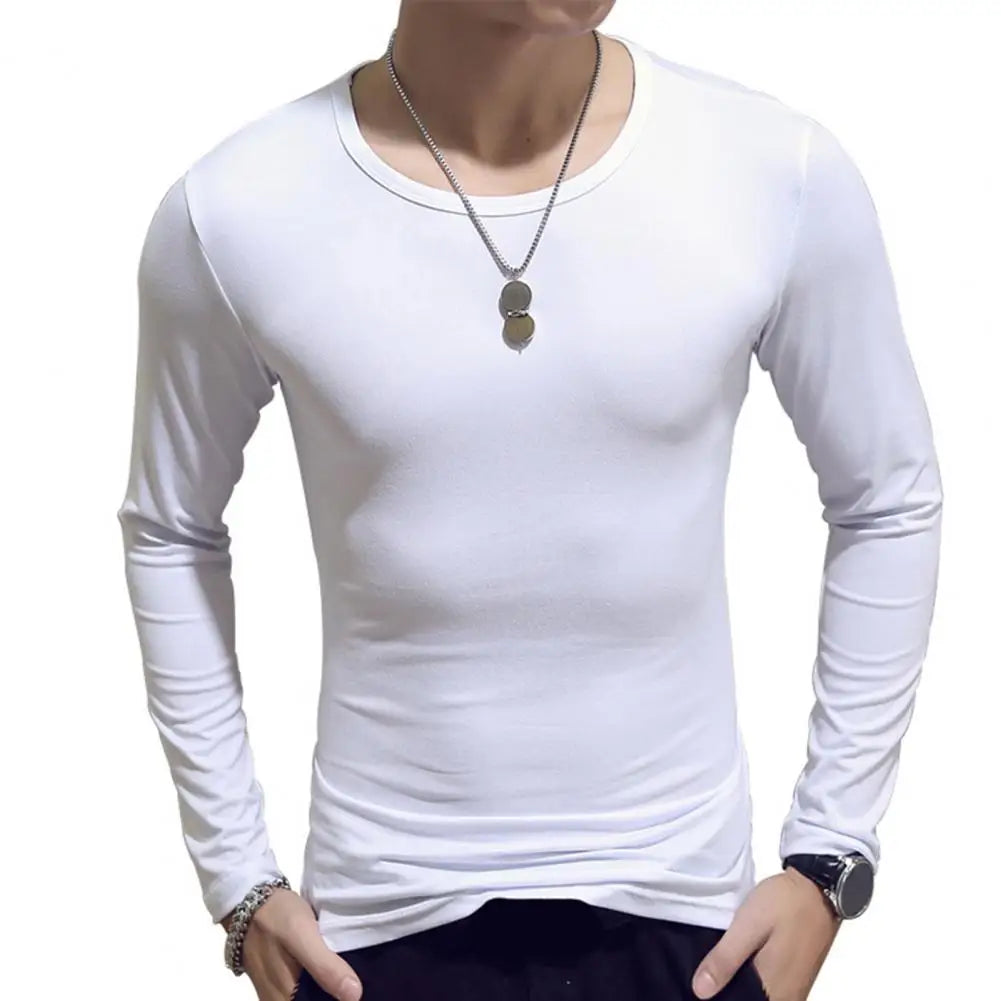 65% Dropshipping!Fashion Men's T-shirt Casual O-neck Long Sleeve Slim Outdoor Sports Top