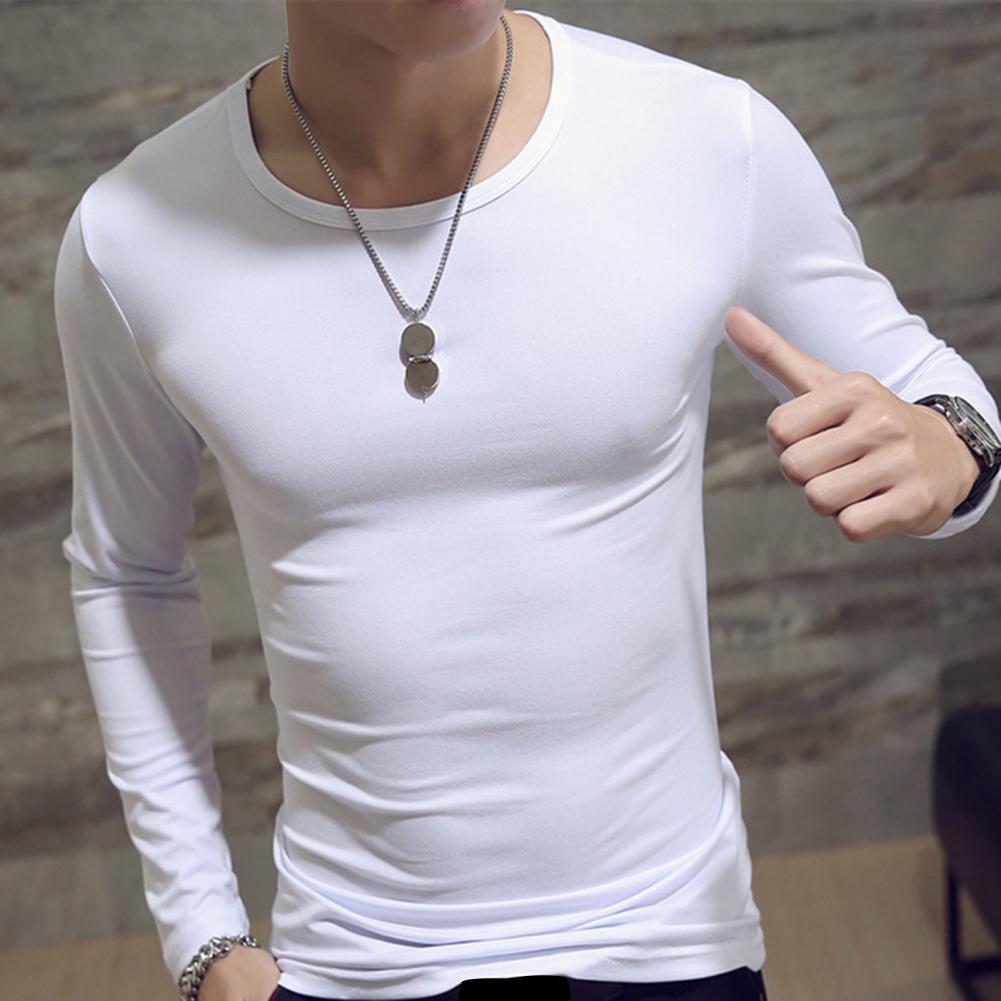 65% Dropshipping!Fashion Men's T-shirt Casual O-neck Long Sleeve Slim Outdoor Sports Top