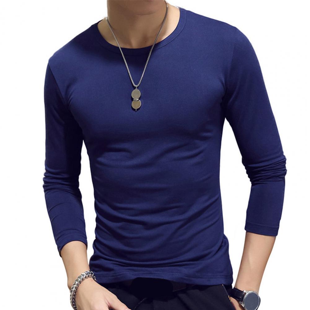 65% Dropshipping!Fashion Men's T-shirt Casual O-neck Long Sleeve Slim Outdoor Sports Top