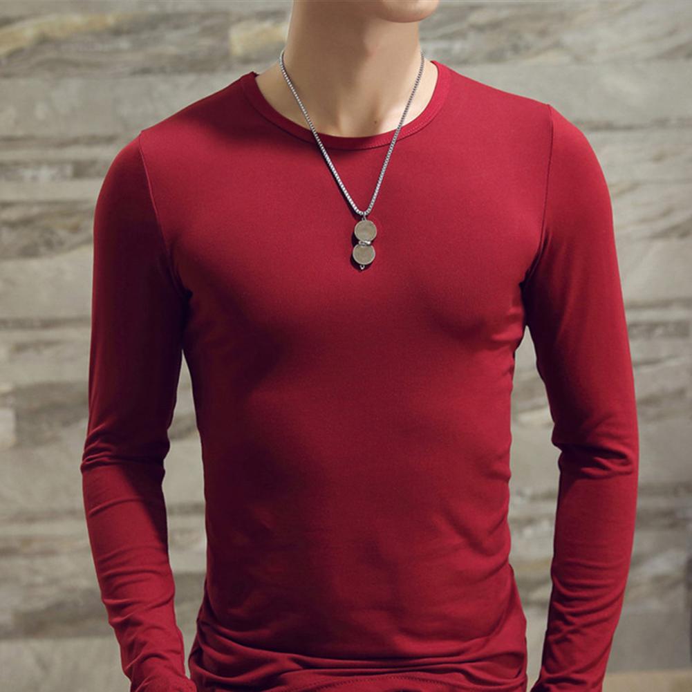 65% Dropshipping!Fashion Men's T-shirt Casual O-neck Long Sleeve Slim Outdoor Sports Top