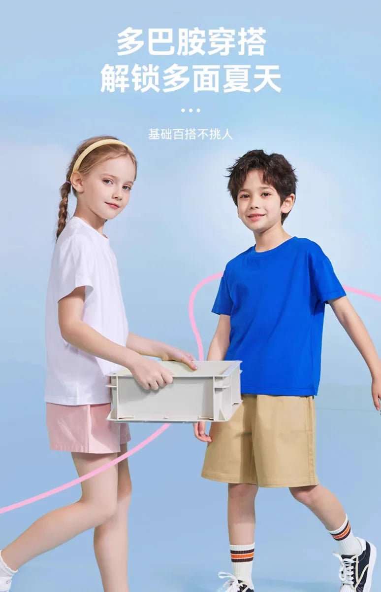 2-12 Years T-shirt for Girls Solid Soft Cotton 2025 Summer Pink Girl Tops Tee Fashion Sport Kids T Shirt Soft Cute Birthday Gift