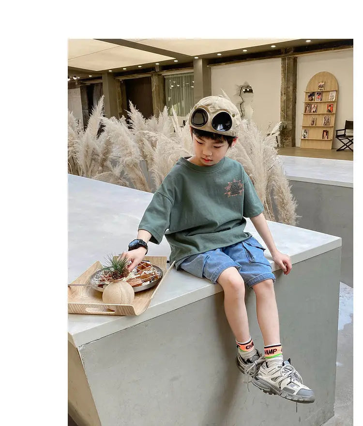 T-shirt For Boys Baby boy Clothes Short-sleeve Tee Children Top T shirt For Summer Toddler Child Kids Clothes New Arrival