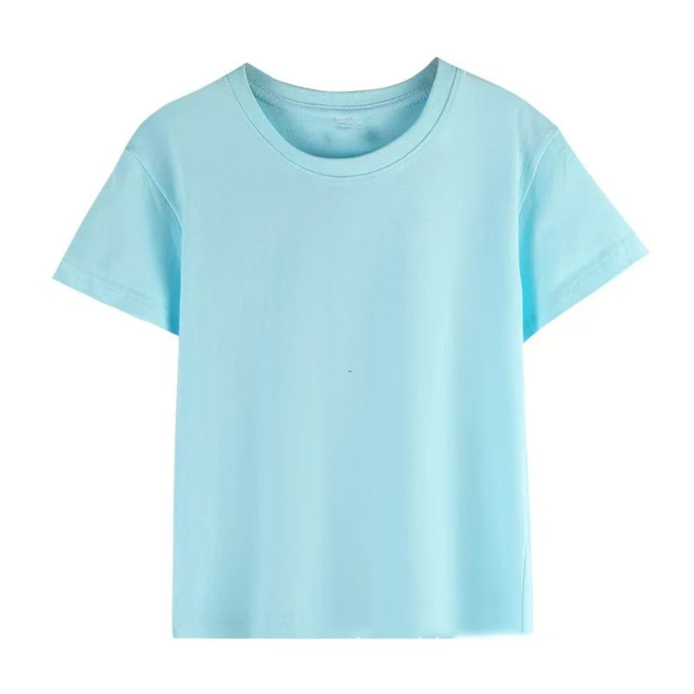 Summer Kids Clothes Streetwear Print Cartoon T Shirt Short Sleeve Baby Tops Tees Korean Boys Girls Clothes Y2k Cotton T Shirts