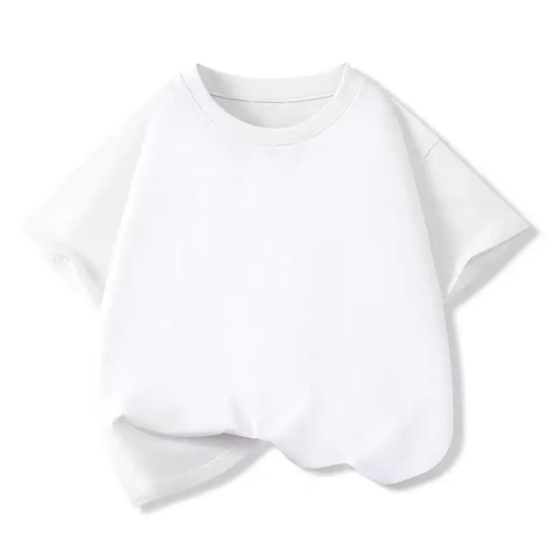 2-12 Years T-shirt for Girls Solid Soft Cotton 2025 Summer Pink Girl Tops Tee Fashion Sport Kids T Shirt Soft Cute Birthday Gift