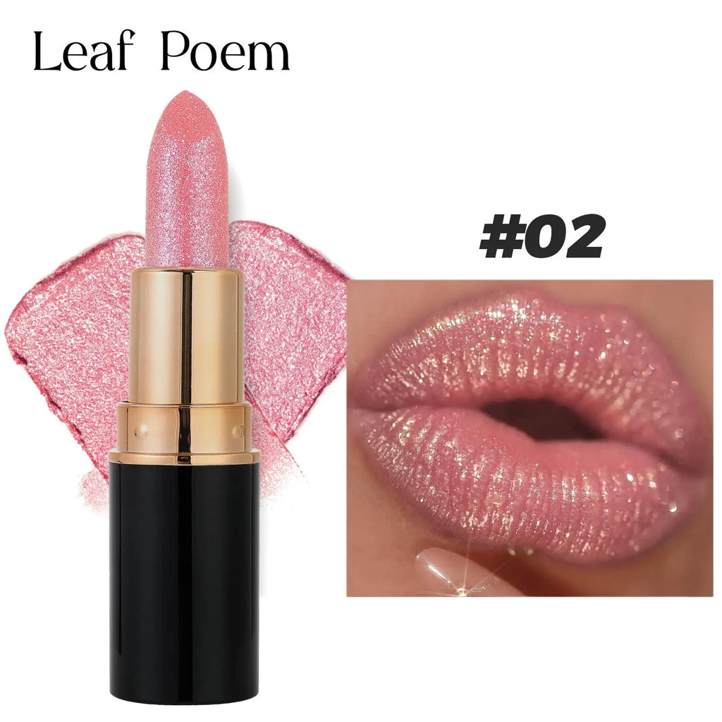 Makeup Non-sticky Non-fading Lipstick Pearlescent Long-lasting Moisturizing Fine Glitter Lip Gloss Hydrating Waterproof Lips Hot