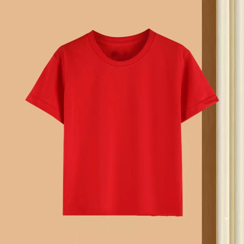 Summer Kids Clothes Streetwear Print Cartoon T Shirt Short Sleeve Baby Tops Tees Korean Boys Girls Clothes Y2k Cotton T Shirts