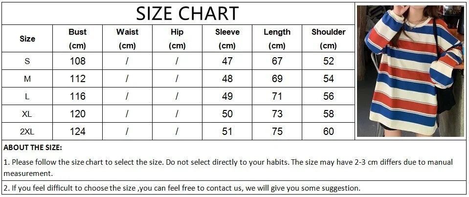 Women T shirts four seasons Woman clothing Y2k Top Sweatshirt 2023 korean Fashion Long Sleeves Tee Loose Couple Graphic T-shirt