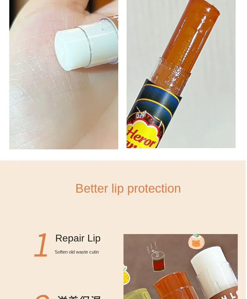 Fruit Moisturizing Lip Balm Grapes Makeup Jelly Lighten Lines Plump Care Tint Nude Lipstick Primer Colorless Lip Care Wholesale