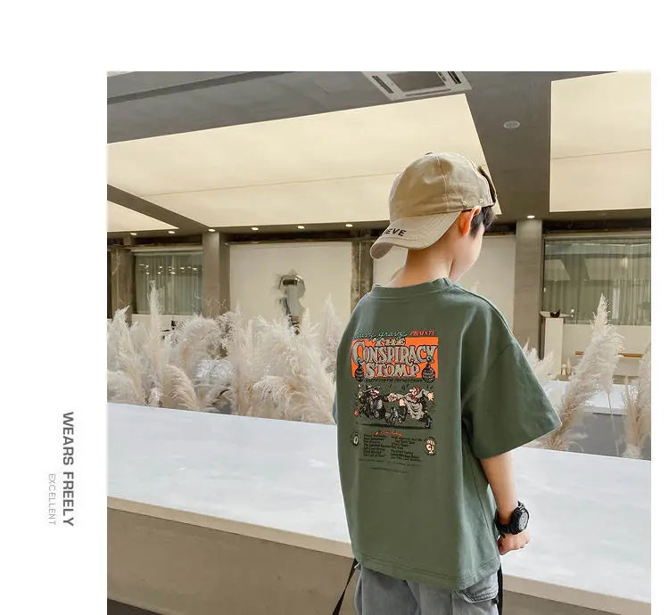 T-shirt For Boys Baby boy Clothes Short-sleeve Tee Children Top T shirt For Summer Toddler Child Kids Clothes New Arrival