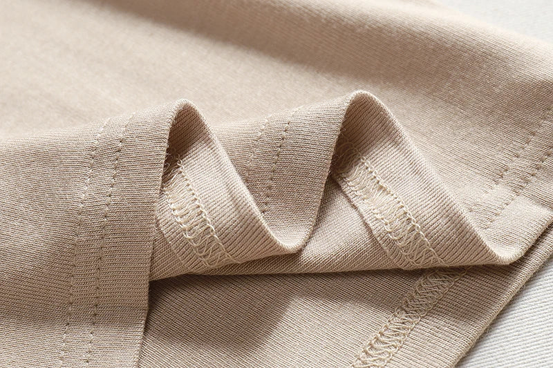 Plain Cotton Women T Shirt High Quality Elastic Basic Solid Long Sleeve T-shirts Female Casual Tops Korean Thin O Neck Tshirt