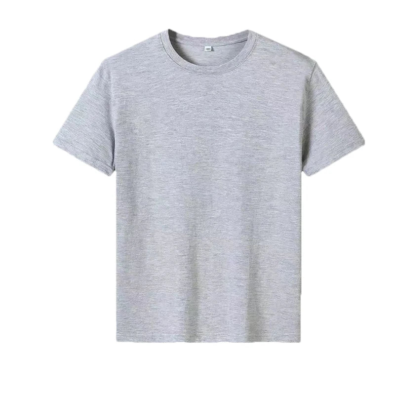 Hot Selling Solid Color T-Shirt Top Kids  2-12-Year-Old Kids Boys and Girls Casual Sports Outdoor T-Shirt Top Round Neck