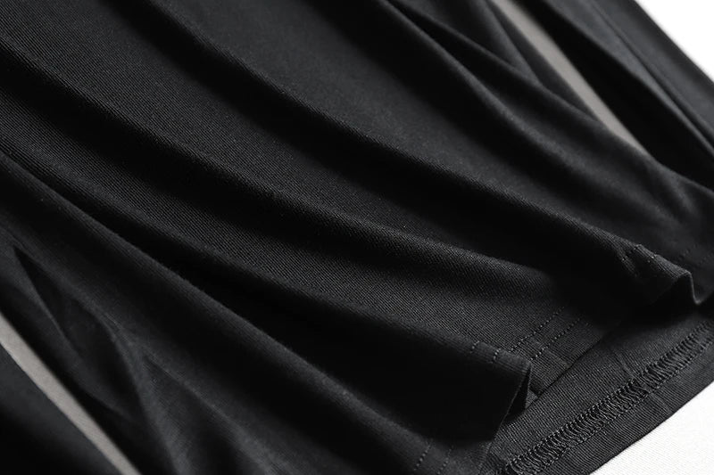 Plain Cotton Women T Shirt High Quality Elastic Basic Solid Long Sleeve T-shirts Female Casual Tops Korean Thin O Neck Tshirt