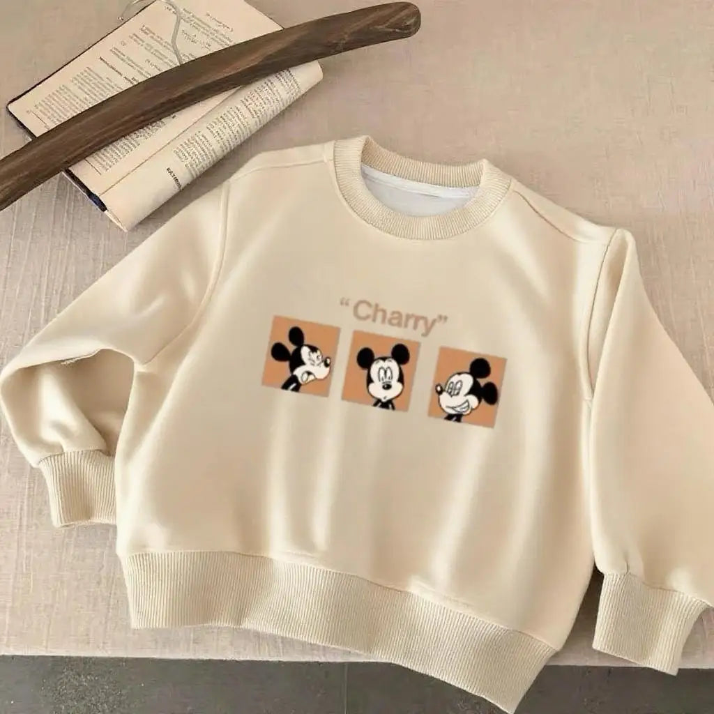Cartoon Sweatshirts Fashion Casual Clothes Spring/Fall Long-sleeved Tops New Lovely Simple Versatile Hoodie For 0-6Years Boys