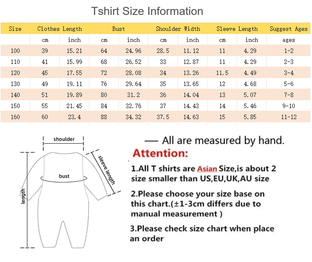 Summer Kids Clothes Streetwear Print Cartoon T Shirt Short Sleeve Baby Tops Tees Korean Boys Girls Clothes Y2k Cotton T Shirts