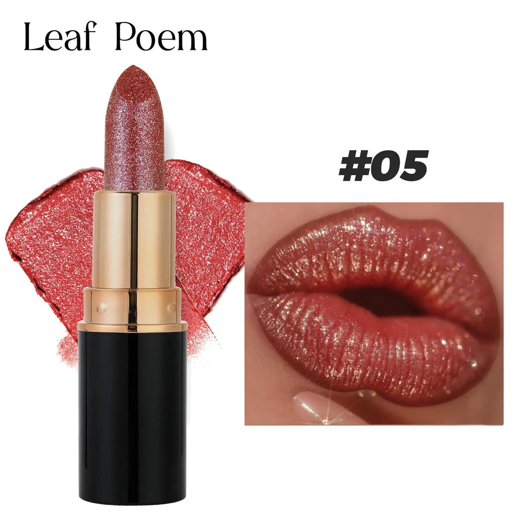 Makeup Non-sticky Non-fading Lipstick Pearlescent Long-lasting Moisturizing Fine Glitter Lip Gloss Hydrating Waterproof Lips Hot