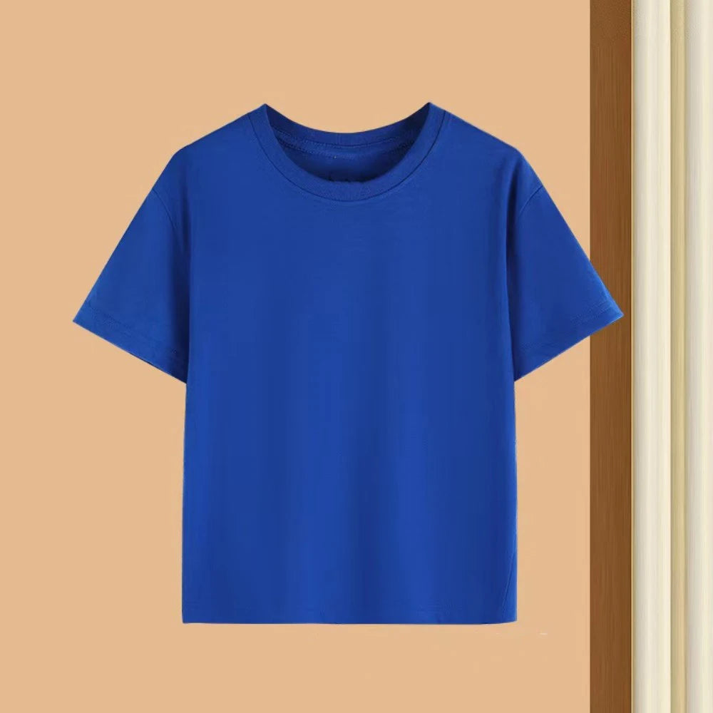 Summer Kids Clothes Streetwear Print Cartoon T Shirt Short Sleeve Baby Tops Tees Korean Boys Girls Clothes Y2k Cotton T Shirts