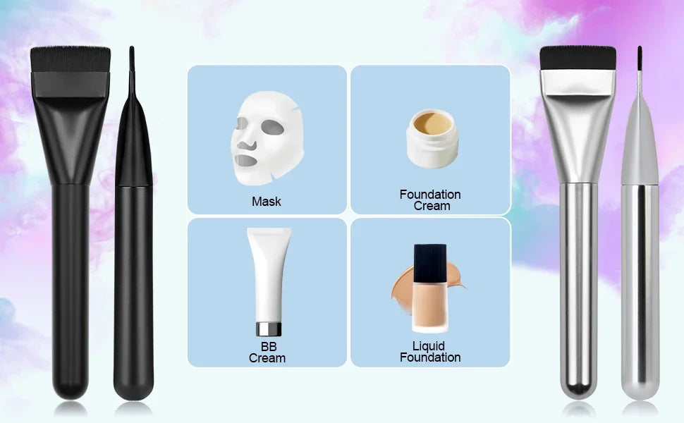 Flat Foundation brush, mask brush, makeup spatula, Liquid foundation brush, Korean cream brush, delicate makeup