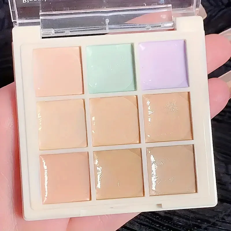 9-color Concealer Palette,Waterproof & Sweatproof Concealer Cover Spots,Acne,Dark Circles,Color Correction Cream,Korean Makeup