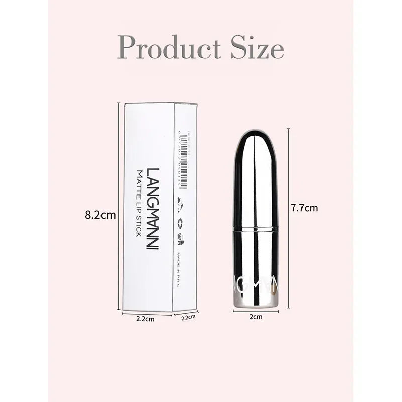 1PC Waterproof Nude Pink Lipstick Matte Lips Stick Long Lasting Non-stick Cup Lip Gloss Moisturizing Lipsticks Make-up Cosmetic