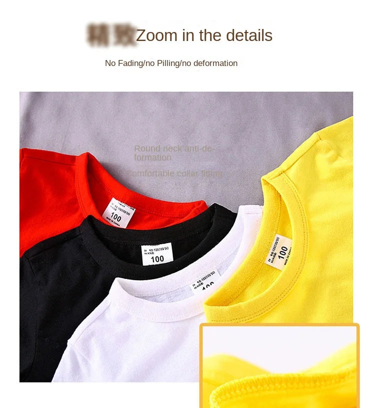 2025 Children T-shirt Boys Girls Tees Autumn Spring Cotton Long Sleeve White Shirt Kids Tops Baby Clothes