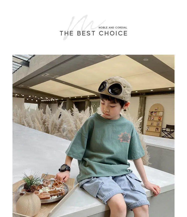 T-shirt For Boys Baby boy Clothes Short-sleeve Tee Children Top T shirt For Summer Toddler Child Kids Clothes New Arrival