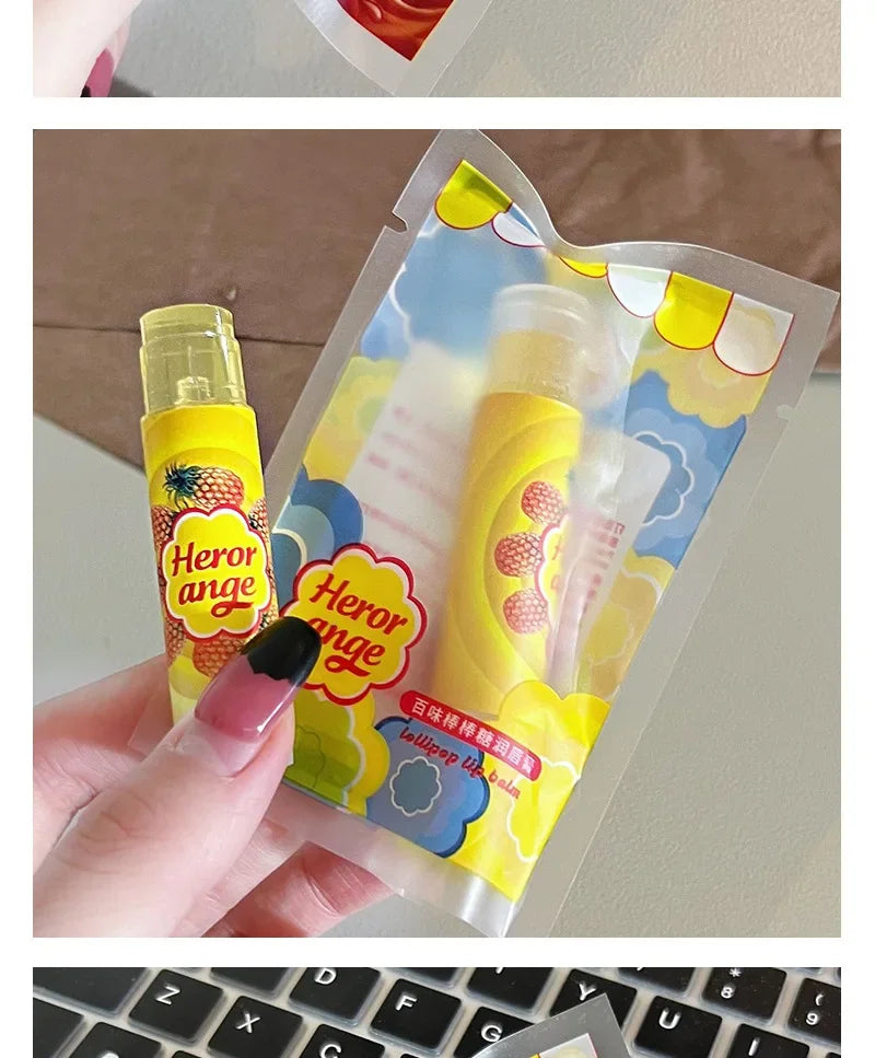 Fruit Moisturizing Lip Balm Grapes Makeup Jelly Lighten Lines Plump Care Tint Nude Lipstick Primer Colorless Lip Care Wholesale