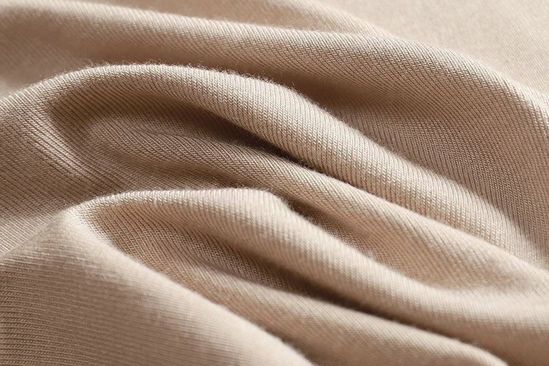 Plain Cotton Women T Shirt High Quality Elastic Basic Solid Long Sleeve T-shirts Female Casual Tops Korean Thin O Neck Tshirt