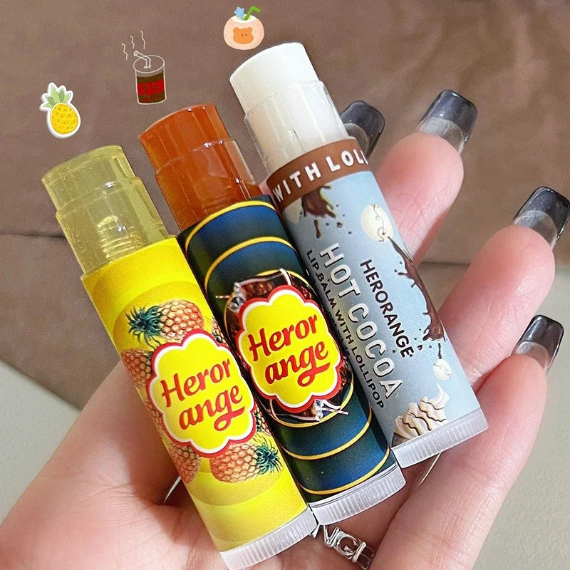 Fruit Moisturizing Lip Balm Grapes Makeup Jelly Lighten Lines Plump Care Tint Nude Lipstick Primer Colorless Lip Care Wholesale