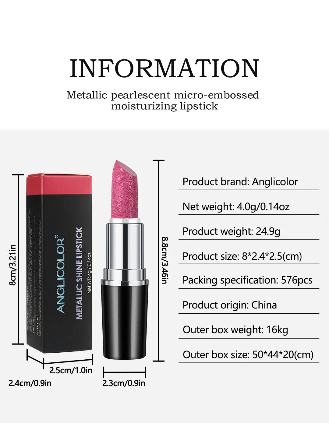 Makeup Non-sticky Non-fading Lipstick Pearlescent Long-lasting Moisturizing Fine Glitter Lip Gloss Hydrating Waterproof Lips Hot