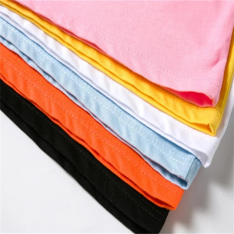 Hot Selling Solid Color T-Shirt Top Kids  2-12-Year-Old Kids Boys and Girls Casual Sports Outdoor T-Shirt Top Round Neck