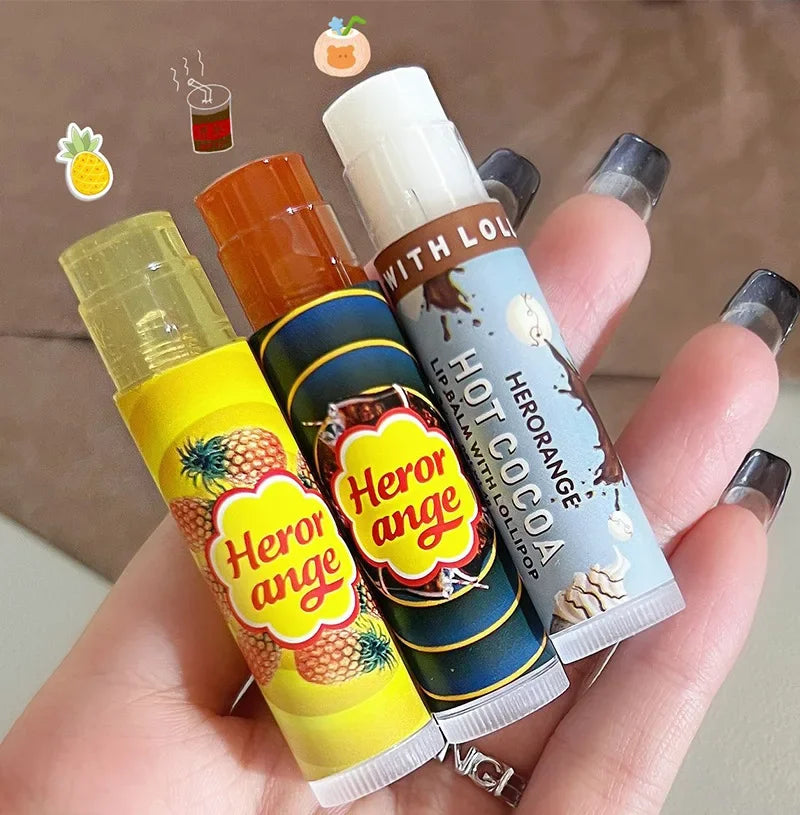 Fruit Moisturizing Lip Balm Grapes Makeup Jelly Lighten Lines Plump Care Tint Nude Lipstick Primer Colorless Lip Care Wholesale