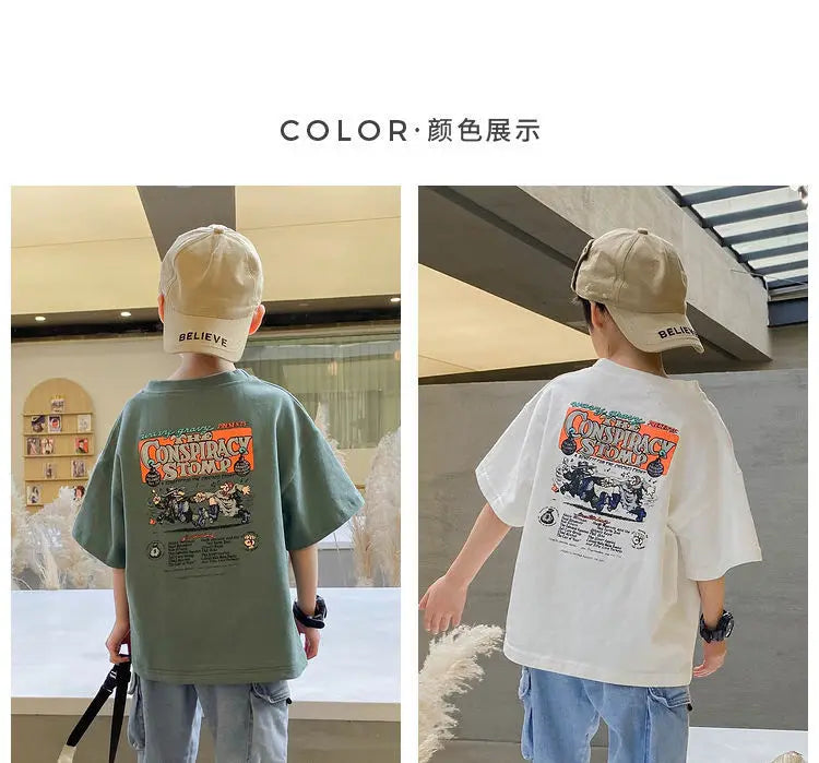 T-shirt For Boys Baby boy Clothes Short-sleeve Tee Children Top T shirt For Summer Toddler Child Kids Clothes New Arrival