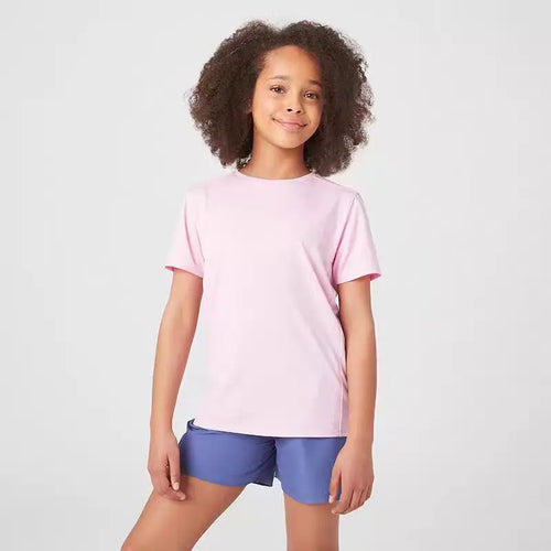2-12 Years T-shirt for Girls Solid Soft Cotton 2025 Summer Pink Girl Tops Tee Fashion Sport Kids T Shirt Soft Cute Birthday Gift