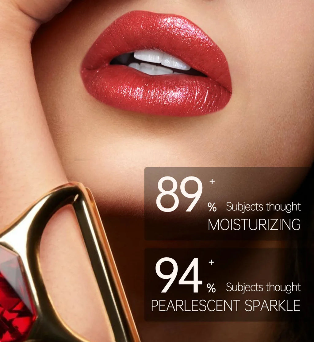 Makeup Non-sticky Non-fading Lipstick Pearlescent Long-lasting Moisturizing Fine Glitter Lip Gloss Hydrating Waterproof Lips Hot