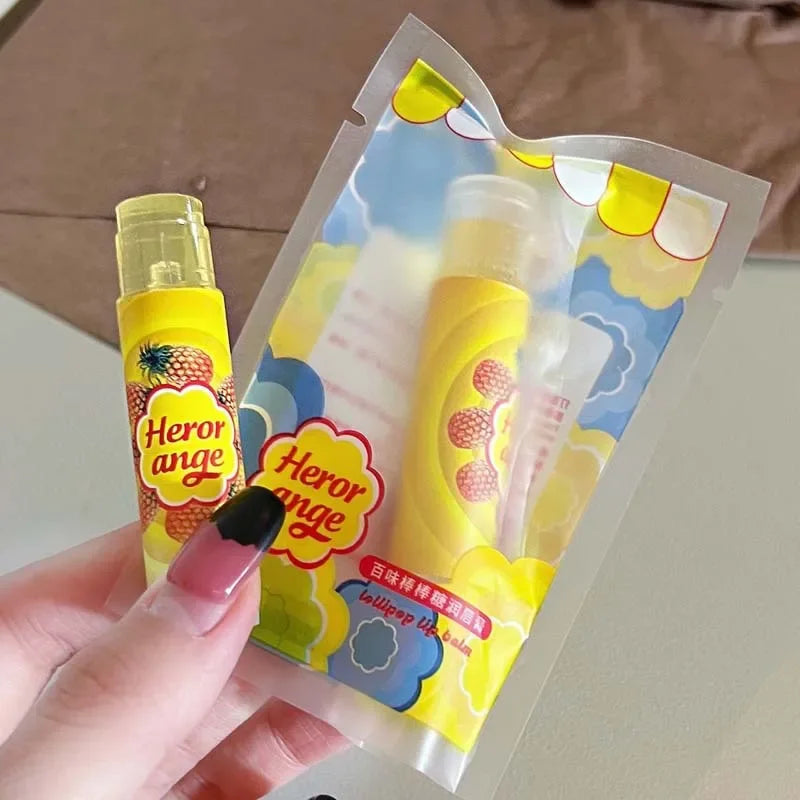 Fruit Moisturizing Lip Balm Grapes Makeup Jelly Lighten Lines Plump Care Tint Nude Lipstick Primer Colorless Lip Care Wholesale