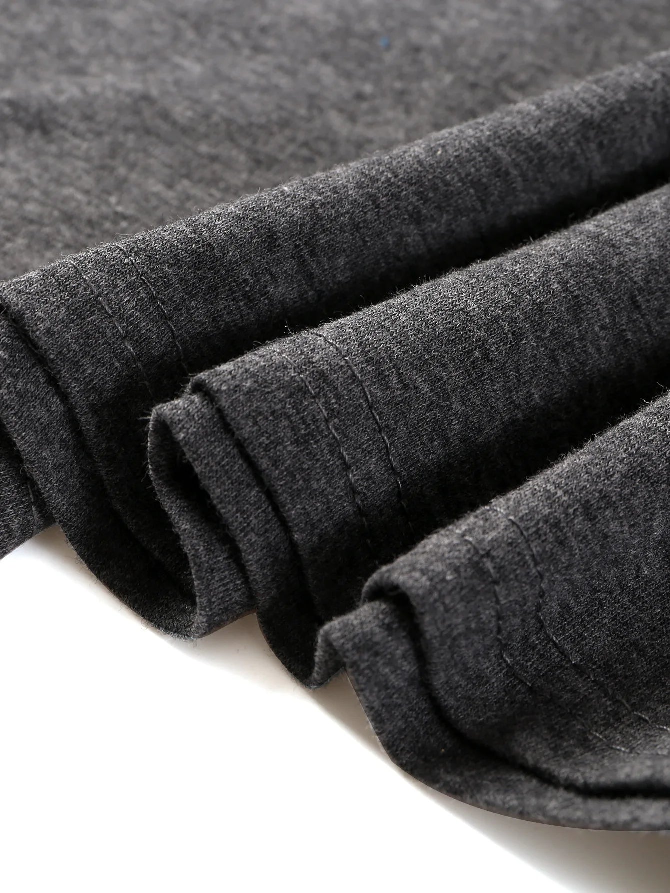 Men Sleeve Shirt Round Neck T-Shirt Three Quarter Sleeve Shirt Casual Fitness Training Cotton Breathable Plunger Sleeve Top