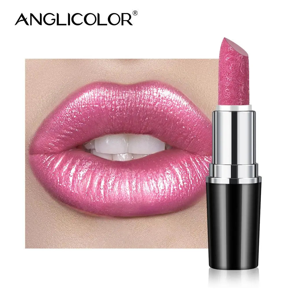 Makeup Non-sticky Non-fading Lipstick Pearlescent Long-lasting Moisturizing Fine Glitter Lip Gloss Hydrating Waterproof Lips Hot