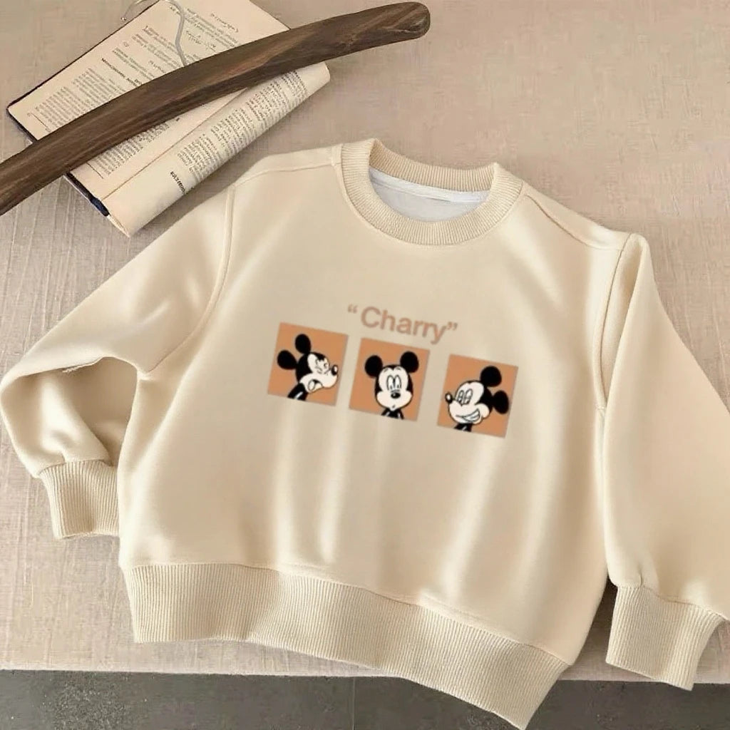 Cartoon Sweatshirts Fashion Casual Clothes Spring/Fall Long-sleeved Tops New Lovely Simple Versatile Hoodie For 0-6Years Boys