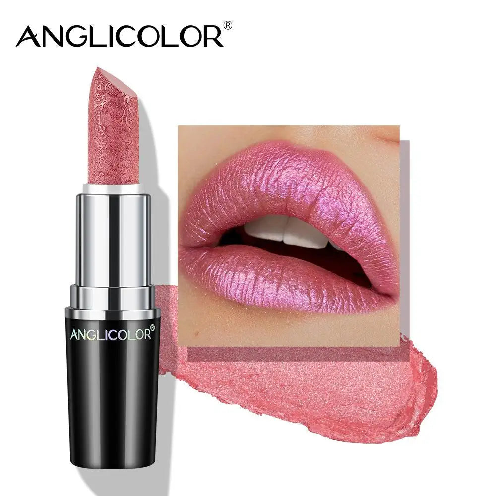 Makeup Non-sticky Non-fading Lipstick Pearlescent Long-lasting Moisturizing Fine Glitter Lip Gloss Hydrating Waterproof Lips Hot