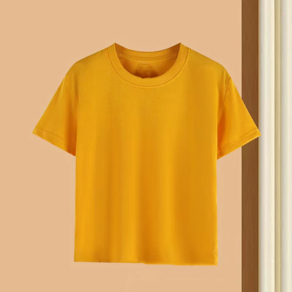 Summer Kids Clothes Streetwear Print Cartoon T Shirt Short Sleeve Baby Tops Tees Korean Boys Girls Clothes Y2k Cotton T Shirts