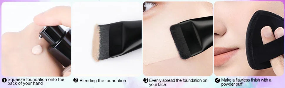 Flat Foundation brush, mask brush, makeup spatula, Liquid foundation brush, Korean cream brush, delicate makeup