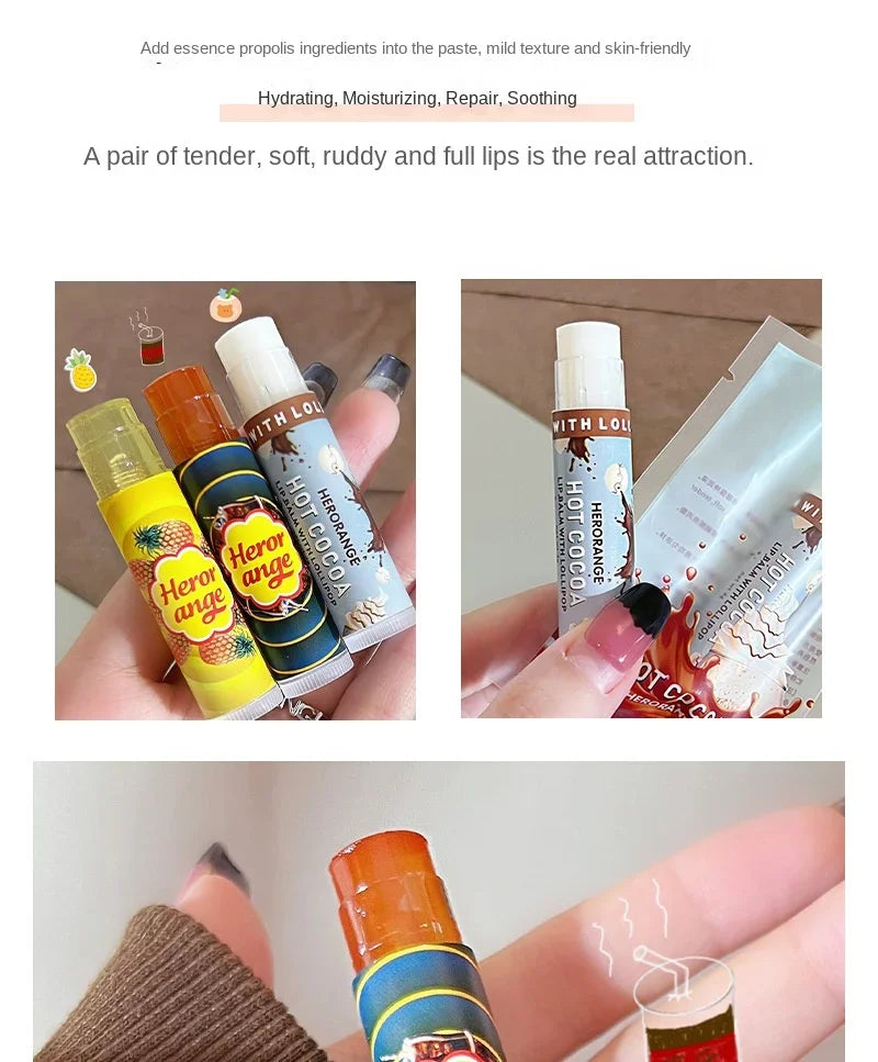 Fruit Moisturizing Lip Balm Grapes Makeup Jelly Lighten Lines Plump Care Tint Nude Lipstick Primer Colorless Lip Care Wholesale